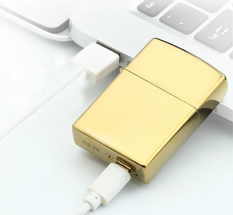 Одиночные дуговые зажигалки тонкие ветрозащитные USB перезаряжаемые прикуриватели для сигарет и сигар Электроника Новинка курительная Зажигалка 21 цвет