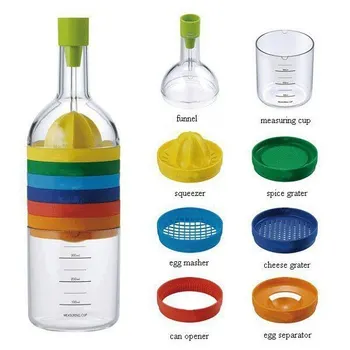 

Kitchen Gadgets 8 In 1 Multi Kitchen Kits Fruit Vegetable Tools (juices, strains, grates, and more!)