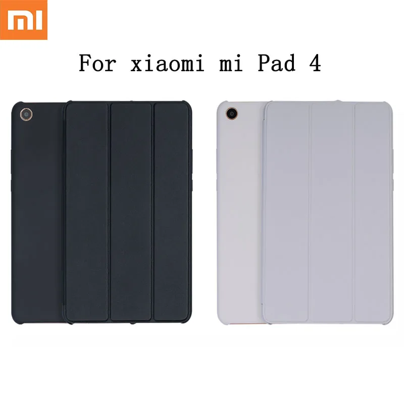 Original for Xiaomi Mi Pad 4 /4 Puls Smart Case Tablet Pc Matte Leather Flip Cover Protective Film Protective Case LTE 32/64GB