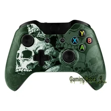 Frente Top Shell Habitação Case Capa Faceplate para Xbox Um Controlador de Lone Crânio