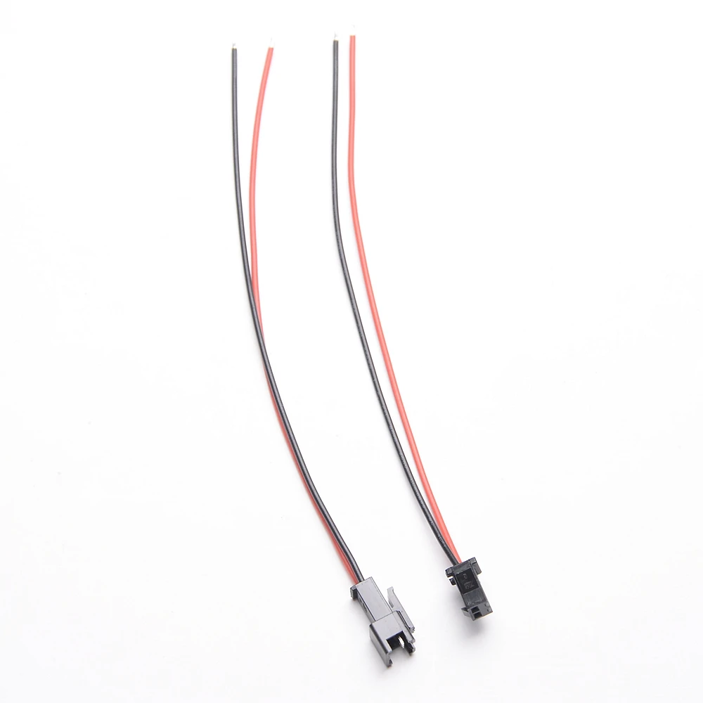 

10pairs 2pin JST Connector Pluggable Male Female Cable Wire for SMD 3258 5050 3014 Led Strip Light Tape Auto RC Battery