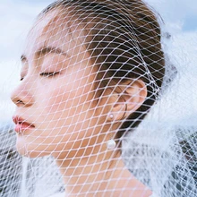 Нейлоновая ромбическая сетчатая ткань практичная для самостоятельного изготовления вуаль украшение на шляпку ткань головной убор Одежда Платье Швейные аксессуары