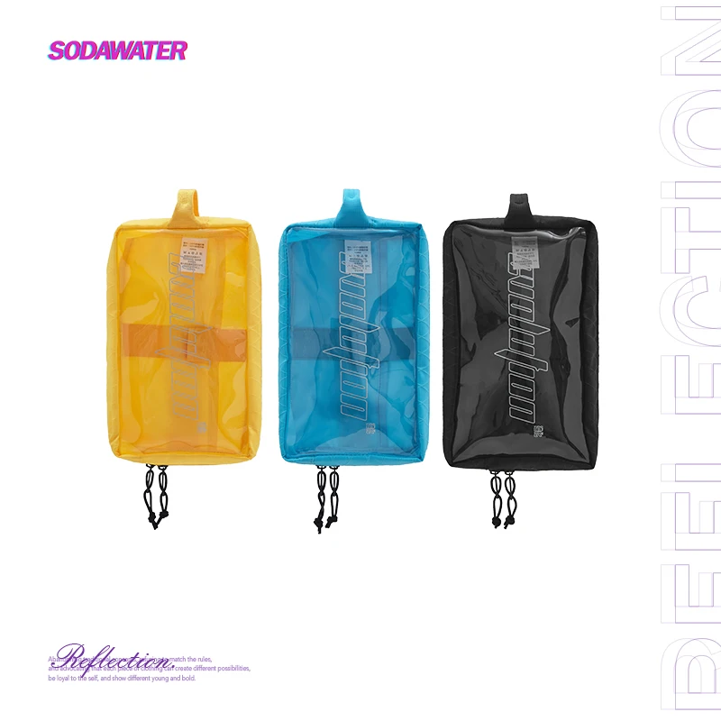 

SODAWATER Girl Hip Hop Clear Wallet Women Letter Printed Coin Purse Women Travel Phone Wallet Casual Clutch Bag Unisex 214AI2019