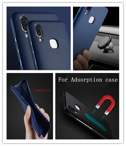 

For Vivo X21 Full back Phone Case Adsorption Magnetic Soft Silicone Magnet Funda For Car Phone Holder Coque For Vivo X21 Case