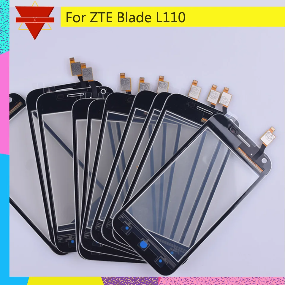 

Original Touch Screen Digitizer For ZTE Blade L110 Front Glass Sensor Touch Panel Touchscreen Lens Replacement Black White L110