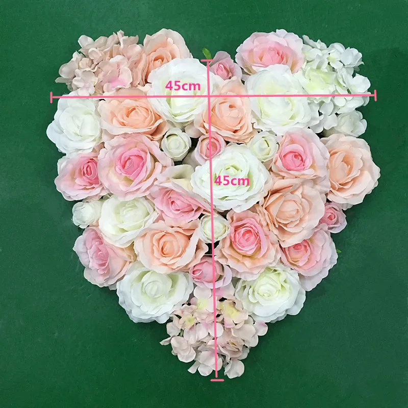 Artificial Silk Flower Wedding Decor Hydrangea Peony Rose Heart design for Wedding Arch Square Pavilion Corners Decorative Flore Artificial Silk Flower Wedding Decor Hydrangea Peony Rose Heart design for Wedding Arch Square Pavilion Corners Decorative Flore
