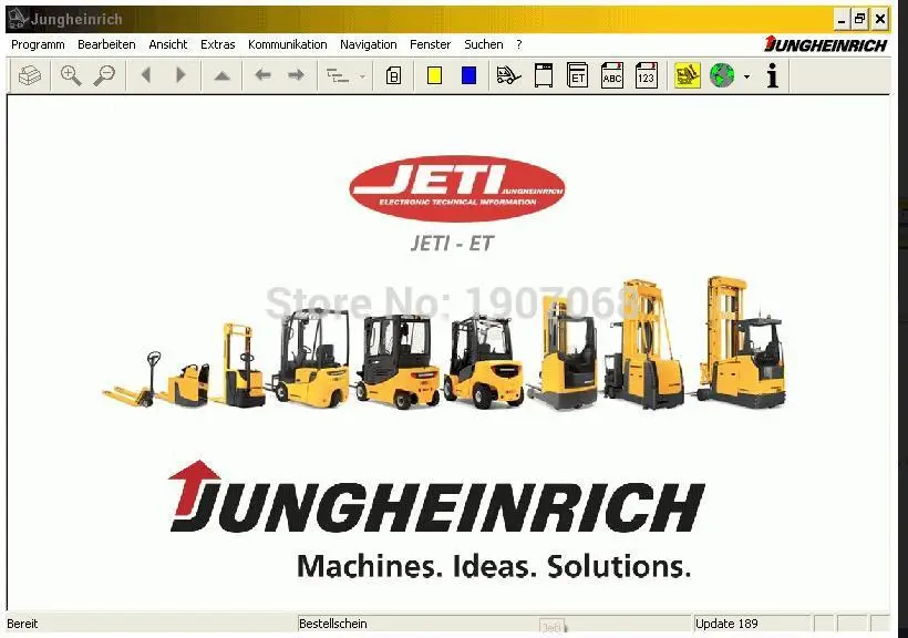 2018 Jungheinrich Forklift R jeti ET 4.34 Parts Catalog