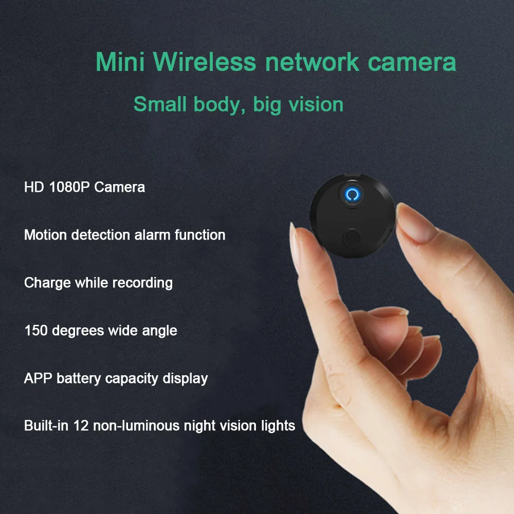 HD 1080 P IP Smart Wifi мини-камера сетевая камера 12 IR ночного видения датчик обнаружения движения автомобиля спортивного действия DV DVR Secret