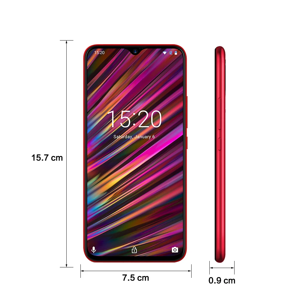 UMIDIGI F1 Play 6,3 ''Android 9,0 4G смартфон Helio P60, четыре ядра, 2,0 ГГц, 6 ГБ ОЗУ, 64 Гб ПЗУ, датчик отпечатков пальцев, мобильный телефон