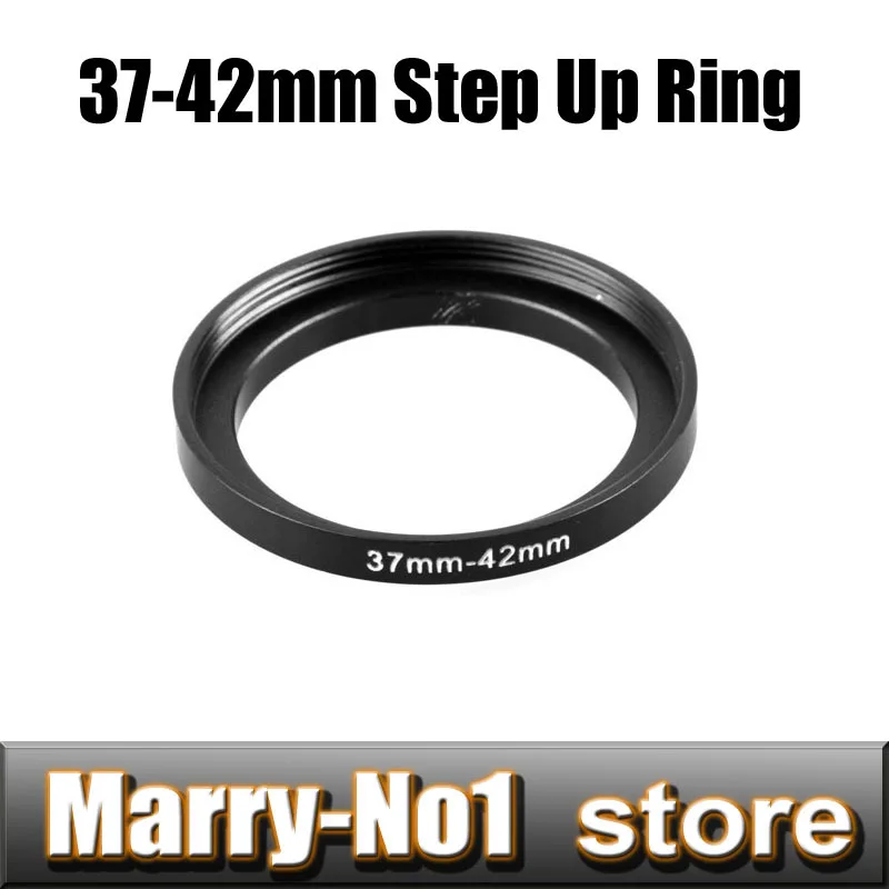 

Free shipping Black Step Up Filter Ring 37mm to 42mm 37mm-42mm 37-42mm for DSLR Lens Filter Stepping Adapter