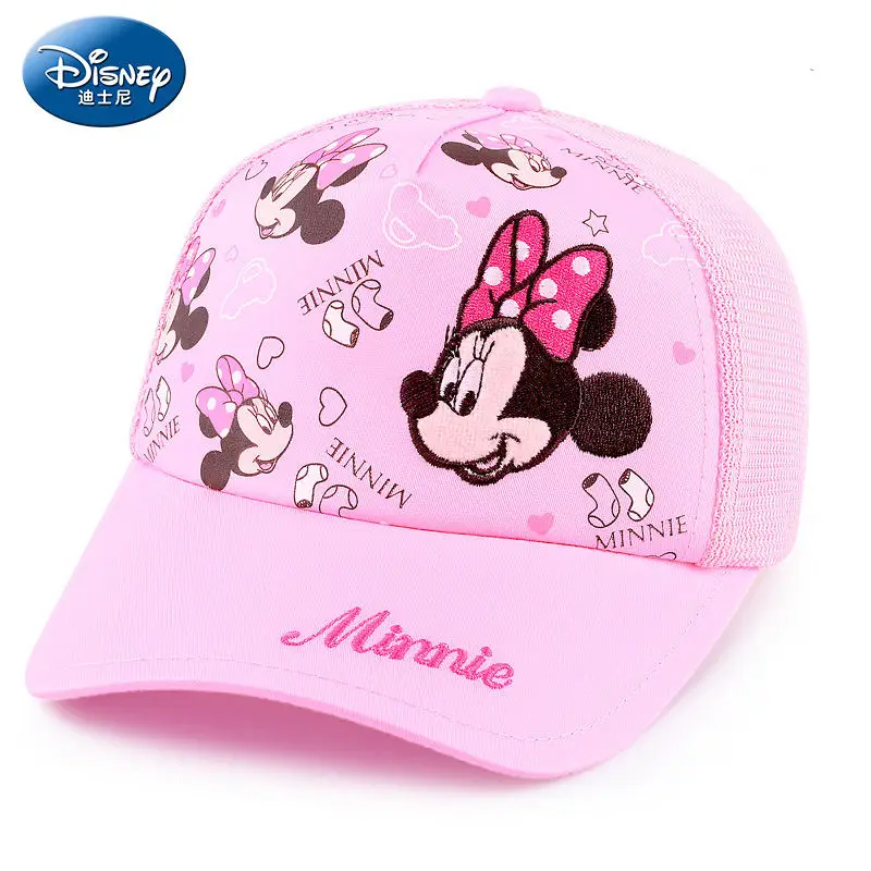 Disney Baby Minnie/красная розовая синяя хлопковая пляжная шапка детская Детские