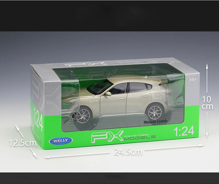 lego car sets WELLY 1:24 Scale Diecast Alloy Model Car Toys For Maserati Levante SUV Metal Classic Car Toy For Children Gift with Original Box diecast model cars