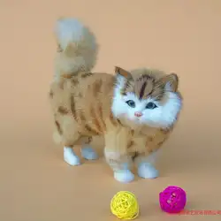 Моделирование кошка полиэтилен и меха CAT модель смешной подарок около 23 см x 9 см x 20 см