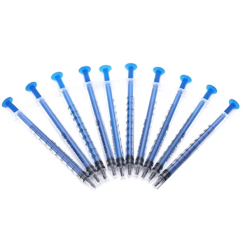 

20pcs 1ml Plastic Disposable Injector Syringe For Refilling Measuring Nutrient For Oil Or Glue Applicator Measuring Syringe