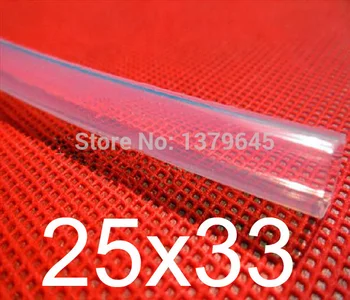 

25mm ID 33mm OD 25x33 Transparent Food Grade Medical Use FDA Silicone Rubber Flexible Tube / Hose / Pipe / tubing
