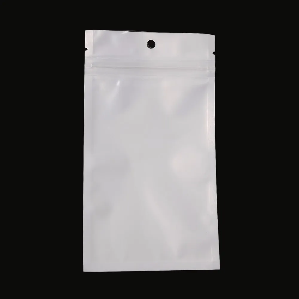Выберите размер 9! Белый/прозрачный пластиковый розничный упаковочный пакет с застежкой-молнией и застежкой-молнией, посылка с отверстием