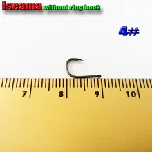 4#5000 шт/партия ISEAMA рыболовный крючок из высокоуглеродистой колючий рыболовный крючок для ловли карпа и пруда