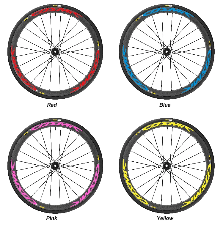 700C 24/3038/50/60/88 мм дисковый тормоз обод колеса Стикеры цикл светоотражающий дорожный велосипед колеса с наклейкой для MAVICOSMIC