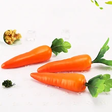 1 шт. морковь Мини искусственная пластиковая пена морковь фрукты и овощи ягоды магазин домашняя кухня декоративные фотографии реквизит