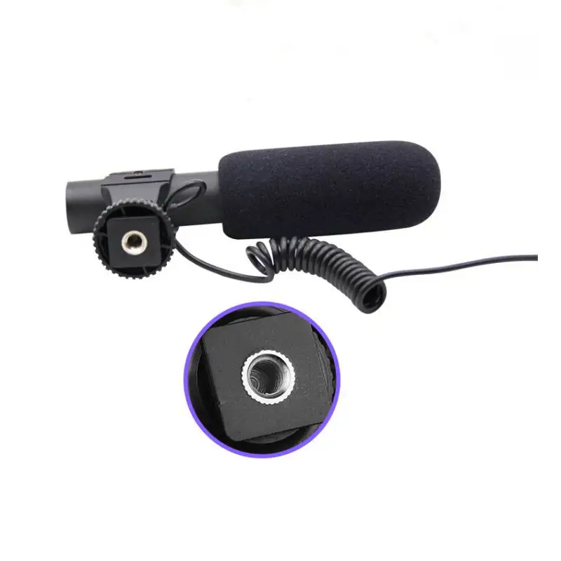 MIC-05, профессиональный микрофон для интервью, гиперкардиоидная камера, видео, для улицы, ПК, запись, Hifi HD звук, 3,5 мм разъем, микрофон