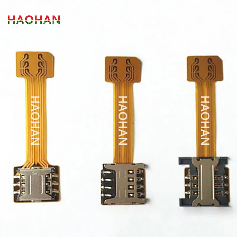 

HAOHAN Hybrid Double Dual SIM Card Micro SD Adapter for Android Extender 2 Nano Micro SIM Adapter For XIAOMI REDMI NOTE 3 4 3s