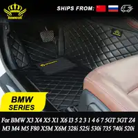 Auto Fußmatten Für BMW X3 X4 X5 X1 X6 I3 5 2 3 1 4 6 7 5GT 3GT z4 M3 M4 M5 F80 X5M X6M 525 318 328i 525i 530i 735 740i 320i 520i