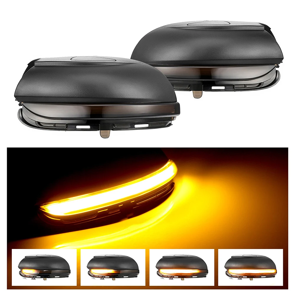 

2PCS Turn Signal Light Flow Blinker Light Side Mirror Light With PMMA Lens Sequential Mirror Turn Lamp For VW Golf MK6 GTI 6