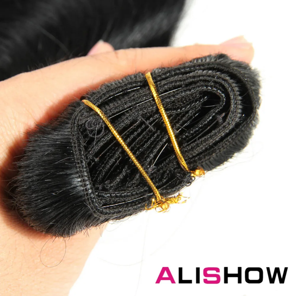 Alishow Body Wave 100g Clip in Human Hair Extensions Machine Made Remy Hair 100% Human Hair Extensi