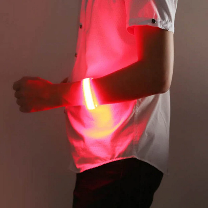 

1PCS Reflective Led Light Arm Armband Strap Safety Belt For Night Running Cycling Wholesale
