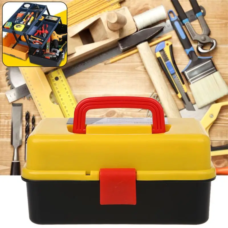 3 Слои складной ящик для хранения инструмента Портативный Оборудование Набор инструментов многофункциональные инструменты для ремонта автомобилей Контейнер Чехол