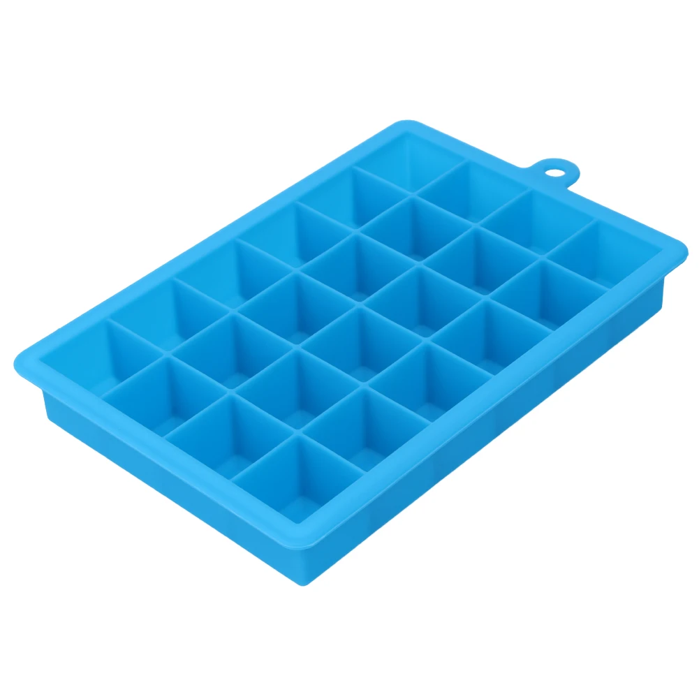 DIY Silicone Ice Cube Mold Square Shape Ice mold 24 Cube Ice Tray Fruit Ice Cream Maker Kitchen Bar Drinking Accessories 5 Color 28