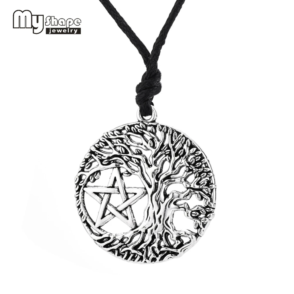 Ожерелье из пентакля с надписью my shape Tree of Life волшебный браслет пентаграммой Wicca и