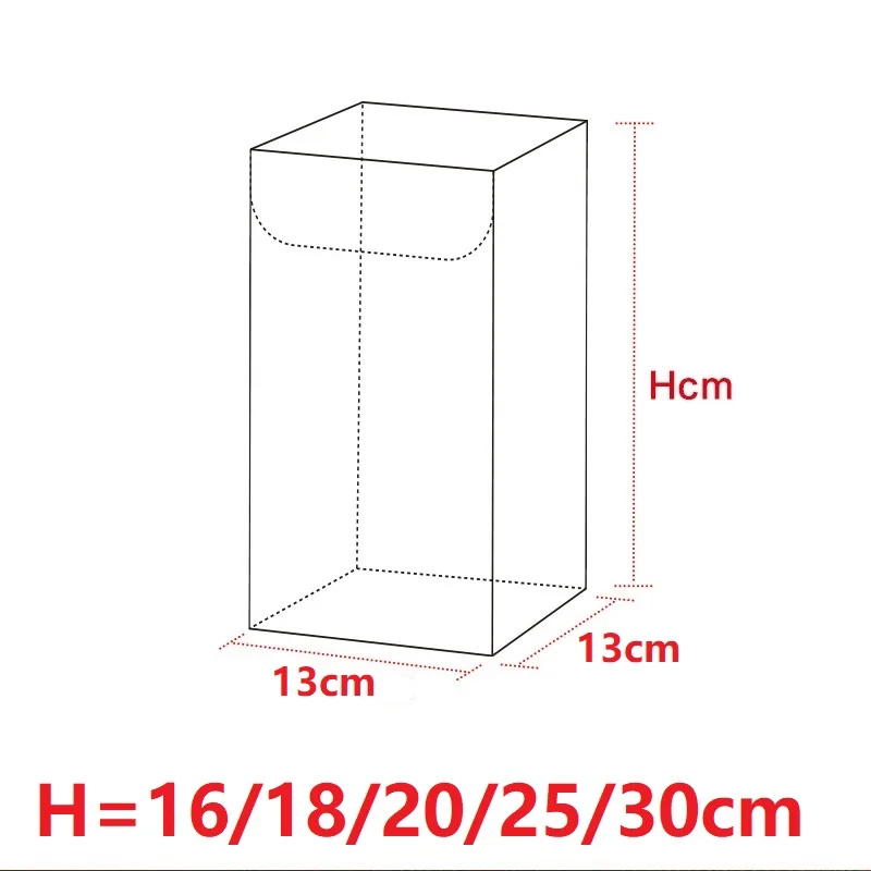 1313Hcm Clear Square Wedding Favor Gift Box PVC Transparent Party Candy Bags Chocolate Boxes Packaging Cake Soap Display Box (3)
