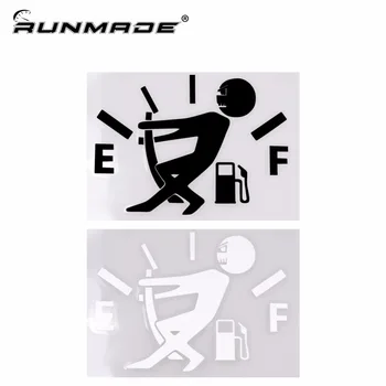 

runmade 1Pcs Funny Car Sticker High Gas Consumption Decal Fuel Gage Empty Stickers Vinyl Car Sticker Decal