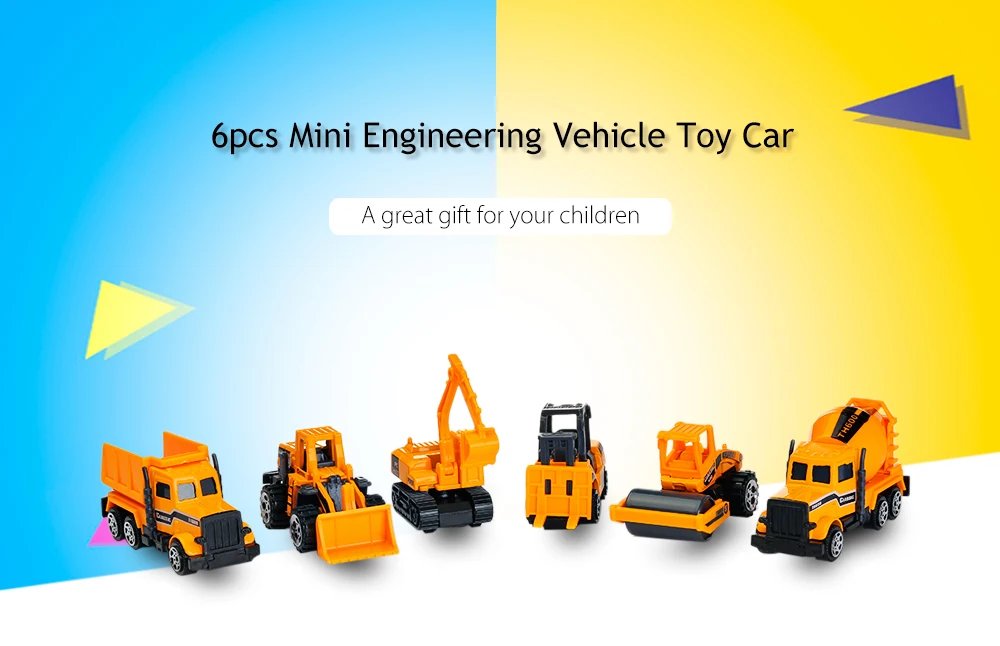 Mini Engineering Car Diecast Alloy Construction Vehicle Dump-car (2)