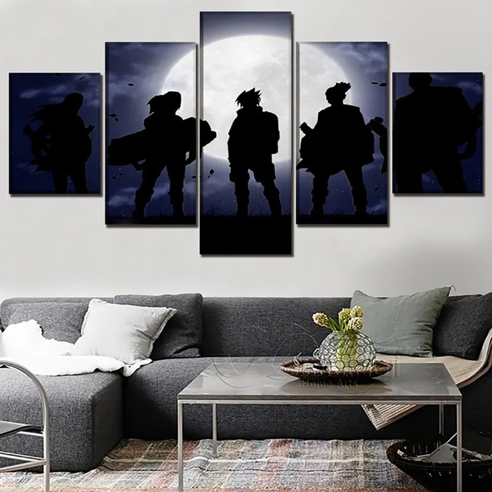 

Modular Wall Art Canvas 5 Pieces Animation Naruto HD Prints Pictures Paintings Home Decoration Posters For Living Room Framework