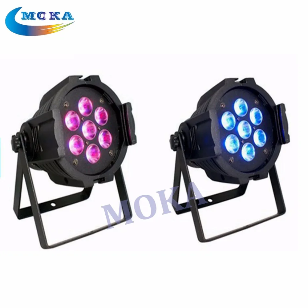 

2Pcs/Lot Cheap Price 7*10W 4IN1 Led Par Light 7 Channels Mini Led Par Lighting 7 *10W rgbw mini led flat par light