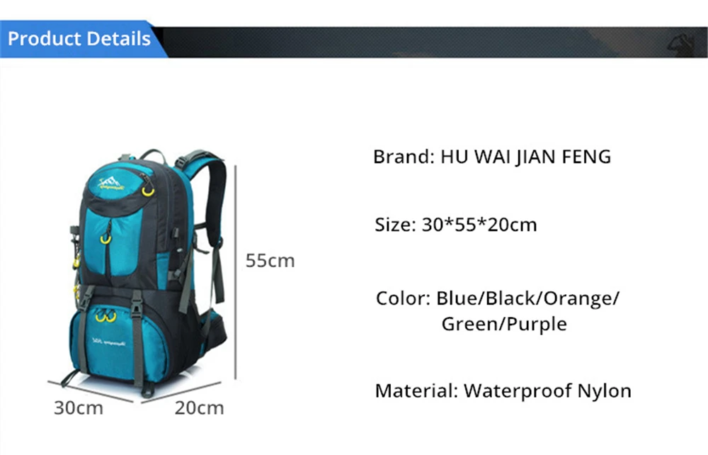 50L Ёмкость Для мужчин военный тактический большой рюкзак Водонепроницаемый на открытом воздухе для спорта, Походов, Кемпинга Охота 3D сумки для рюкзаков для Для мужчин