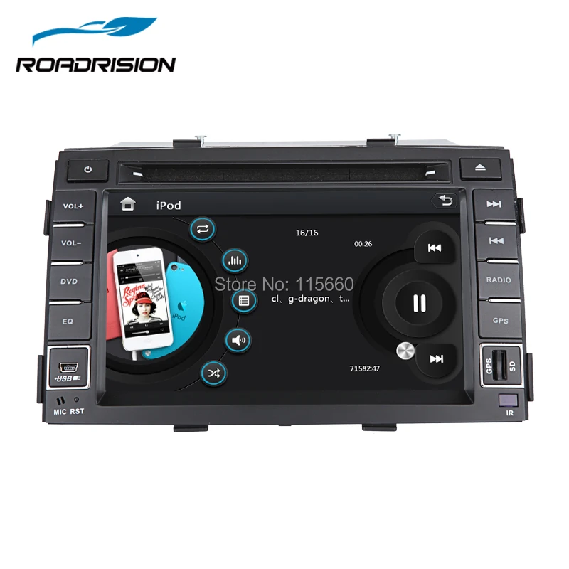 Roadrision 2Din 7 дюймов Автомобильная dvd магнитола плеер для KIA Sorento 2010 2012 gps Авто Радио