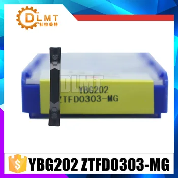 

10PCS/SET ZTFD0303-MG high quality CNC carbide parting & grooving inserts YBG202 CNC cutting tool parting