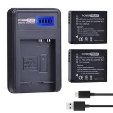 2 шт. DMW-BLG10 DMW BLG10 DMW-BLE9 BLE9 BLE9E Камера Батарея + ЖК-дисплей USB Зарядное устройство для Panasonic Lumix DMC gf6 GX7 GF3 GF5 GX80