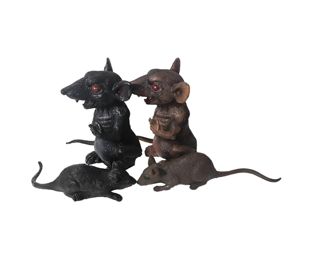 

Halloween Decorations Lifelike Mouse Model Funny Tricky Joke Halloween Party Gift Toy Haunted House Bar Decor Props