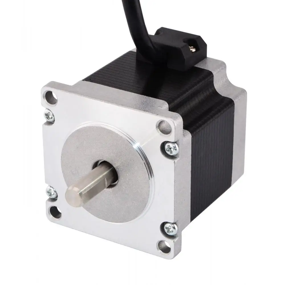 

Dual Shaft 0.9deg Nema 23 Stepper Motor 0.9Nm(127.5oz.in) 4-lead 0.38A 51mm Length 57 Step Motor for CNC Mill Kits