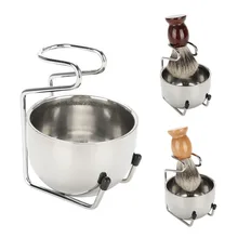 Совершенно набор мужских щеток для бороды, профессиональные щетки для бритья из нержавеющей стали с мыльницей и щеткой, подставка для усов, инструменты для бритья