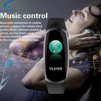 

2019 smart wristband ip67 waterproof Music control photo shaking color screen fitness tracker smart bracelet pk smart band m4