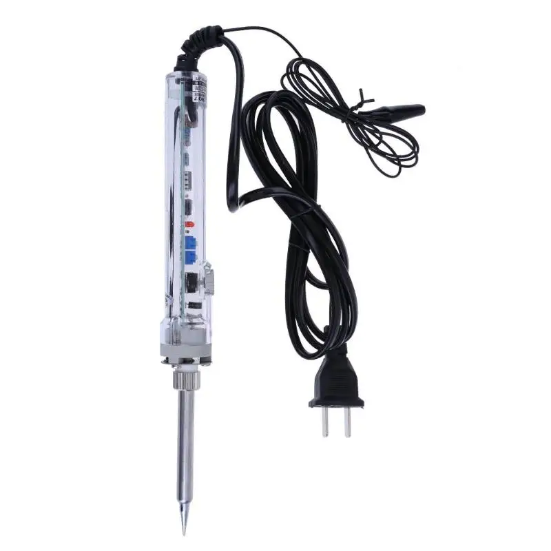 США Plug AC 200 В 60 Вт Регулируемый Температура внутренняя нагрева электрический паяльник сварки инструмент паяльник ремонт ручной инструменты