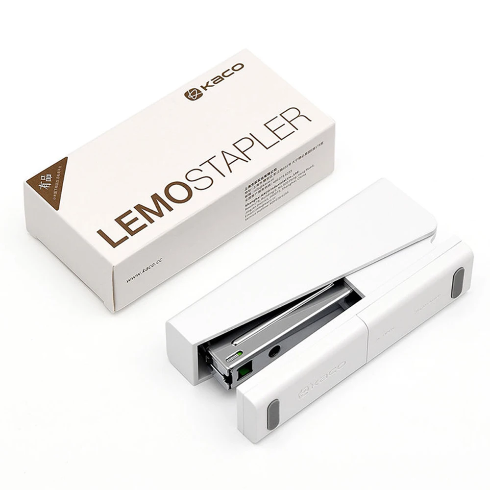 Степлер Youpin Kaco LEMO 24/6 26/6 с 100 шт. скоб для бумаги офиса школы набор умного дома