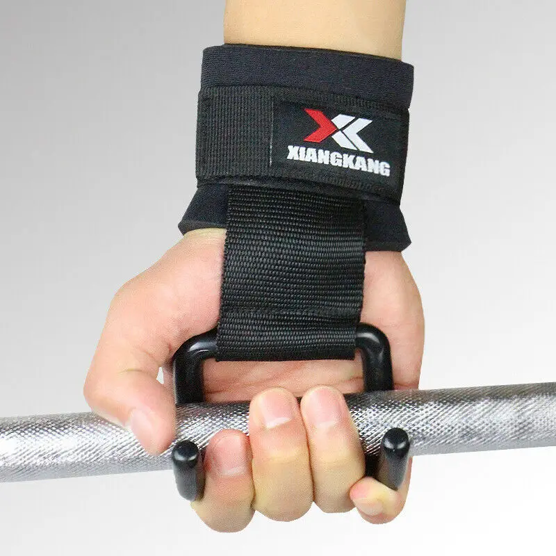 

Hot Sell 1Pc Gym Weightlifting Training Weight Lifting Gloves Bar Grip Barbell Straps Wraps Wrist Support Hand Protection