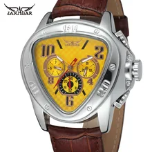 Forsining Watches for MenTriangle Automatic Movement Auto Date Crystal Wrist Watch Color Gold Hot Selling Watches JAG6516M3