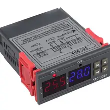 Холодильный и нагревательный контроллер STC-3018 Высокоточный температурный контроллер цифровой дисплей термостат